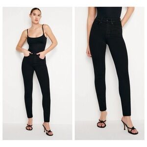 Good American Good Legs Skinny Jeans in Black001 size 6/28